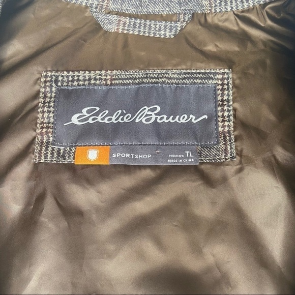 Eddie Bauer Plaid Quilted Vest Size TL - Picture 10 of 15